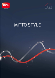 BFT MITTO STYLE távirányító - részletes termékismertető